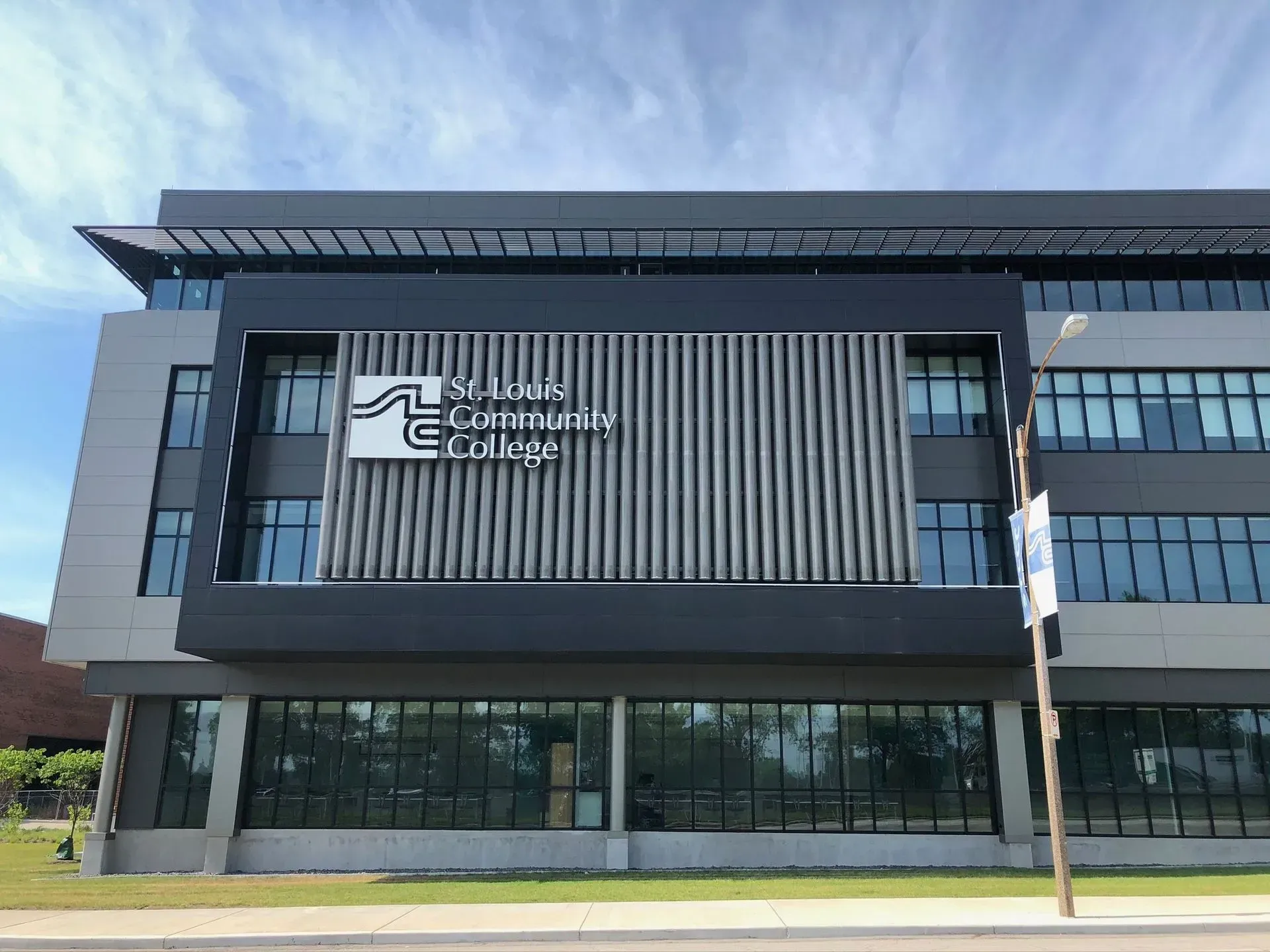 Modern building with 