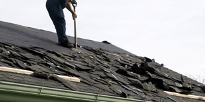 Damaged-roof