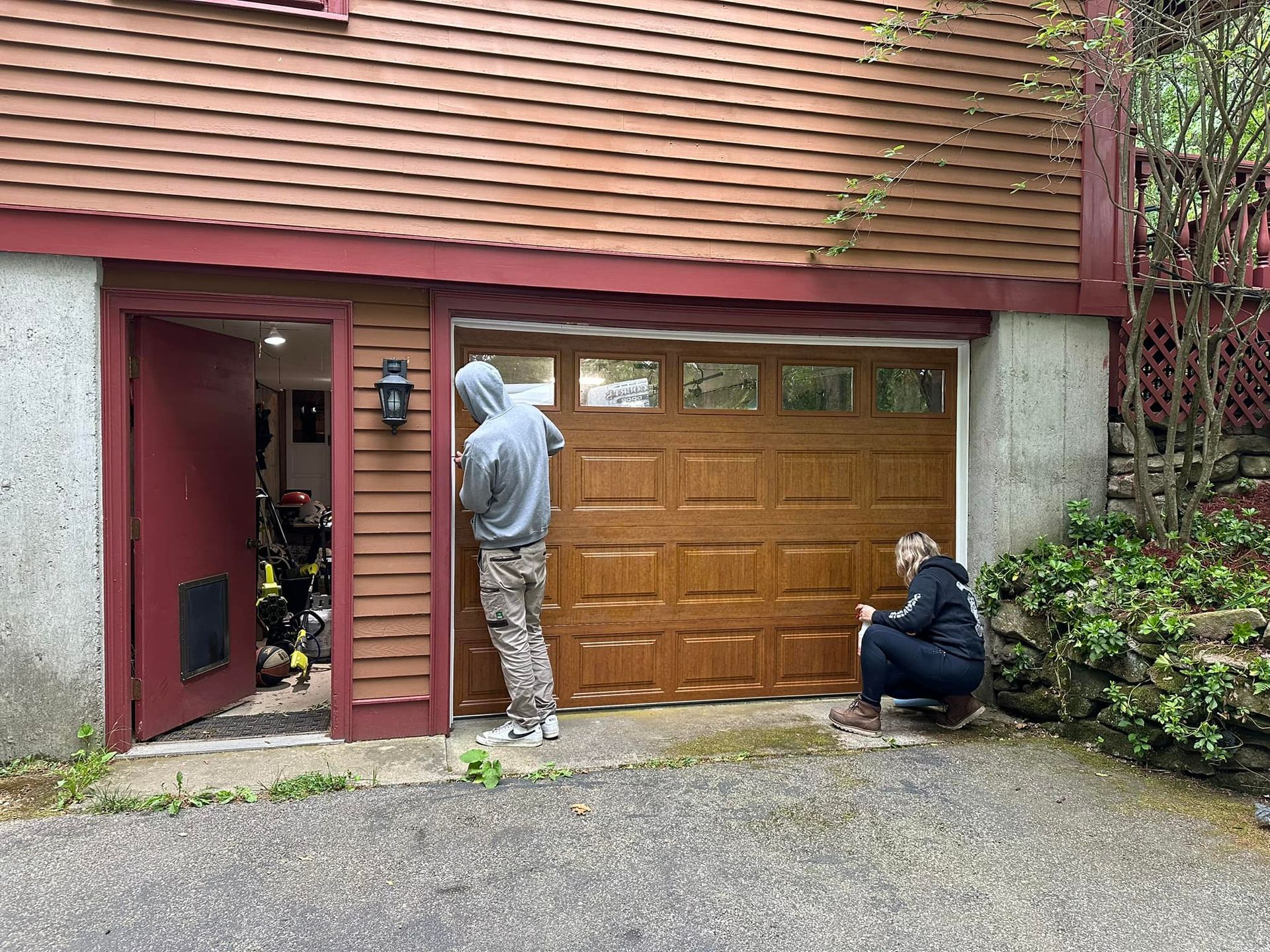 Garage door installation