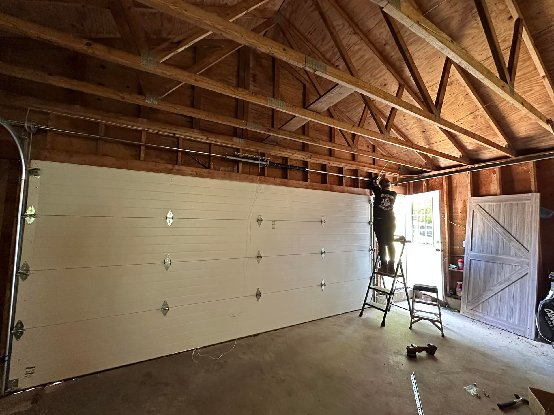 Garage door installation