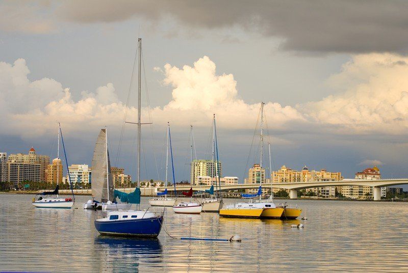 Sailboats Near Sarasota, FL