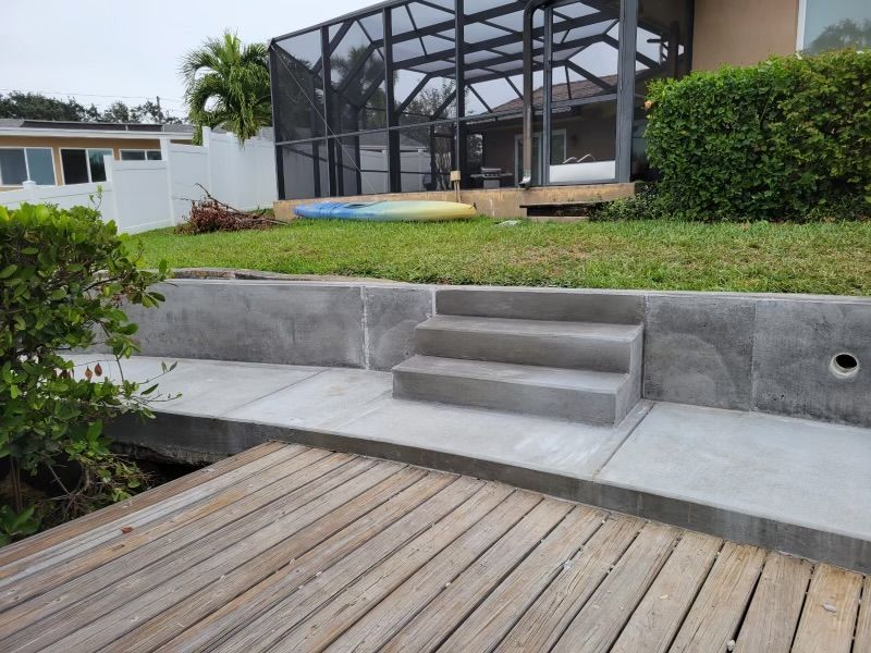 Joe's Seawall sidewalk after