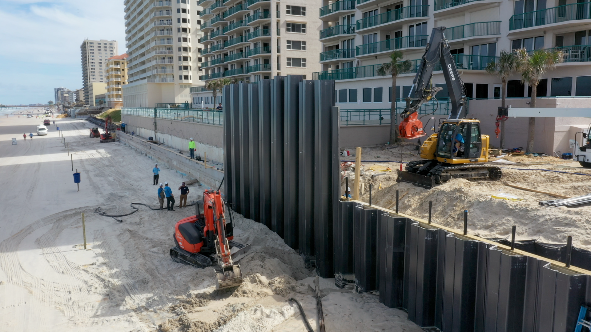 Seawall building