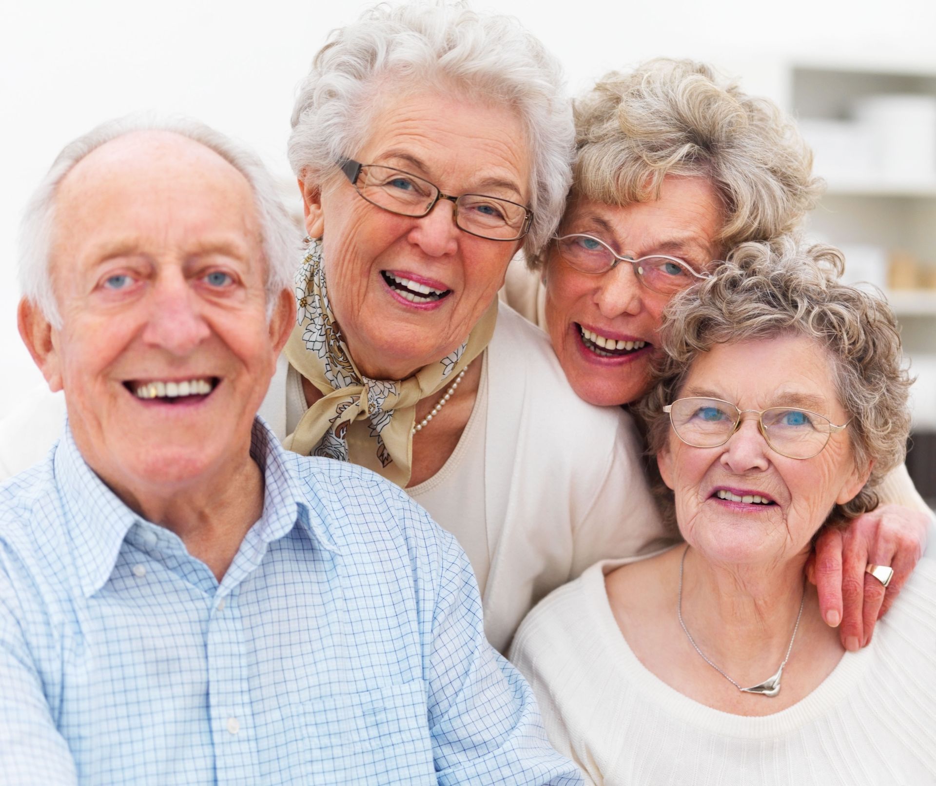senior citizens gathered together