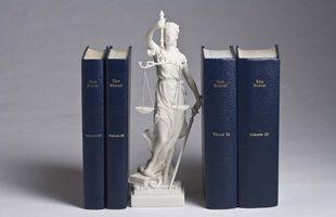 Law book and balance