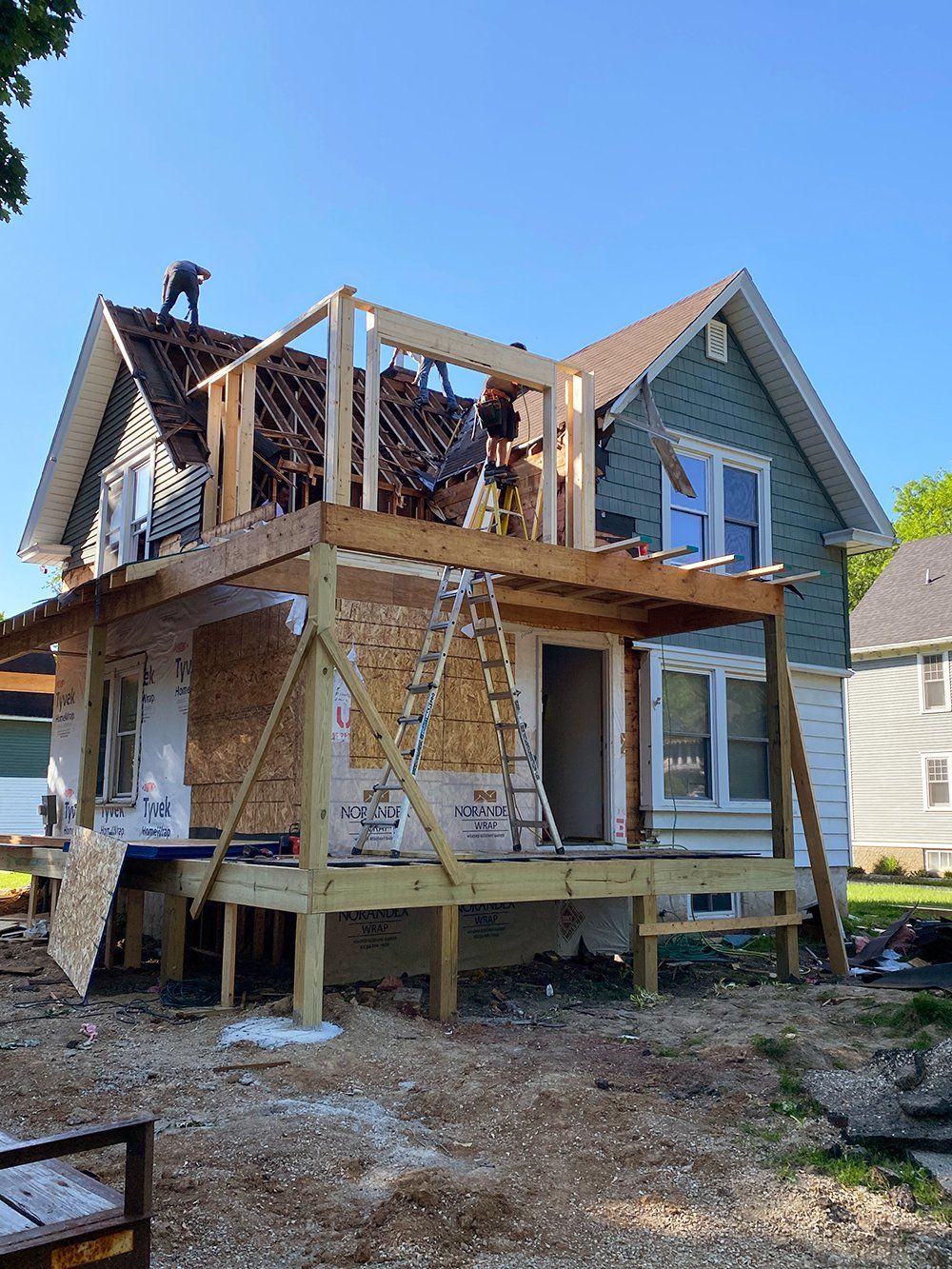 Installation of new room on the second floor