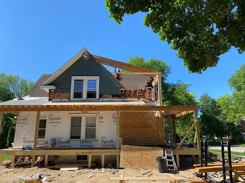 Home remodeling front view