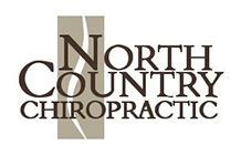 North Country Chiropractic logo: brown text on white, with a stylized spine inside a tan rectangle.