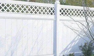 Custom white fence