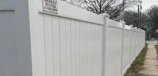 White fence