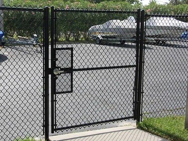 Chain-link gate fence