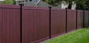 Residential wood fence