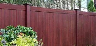 Wood fencing