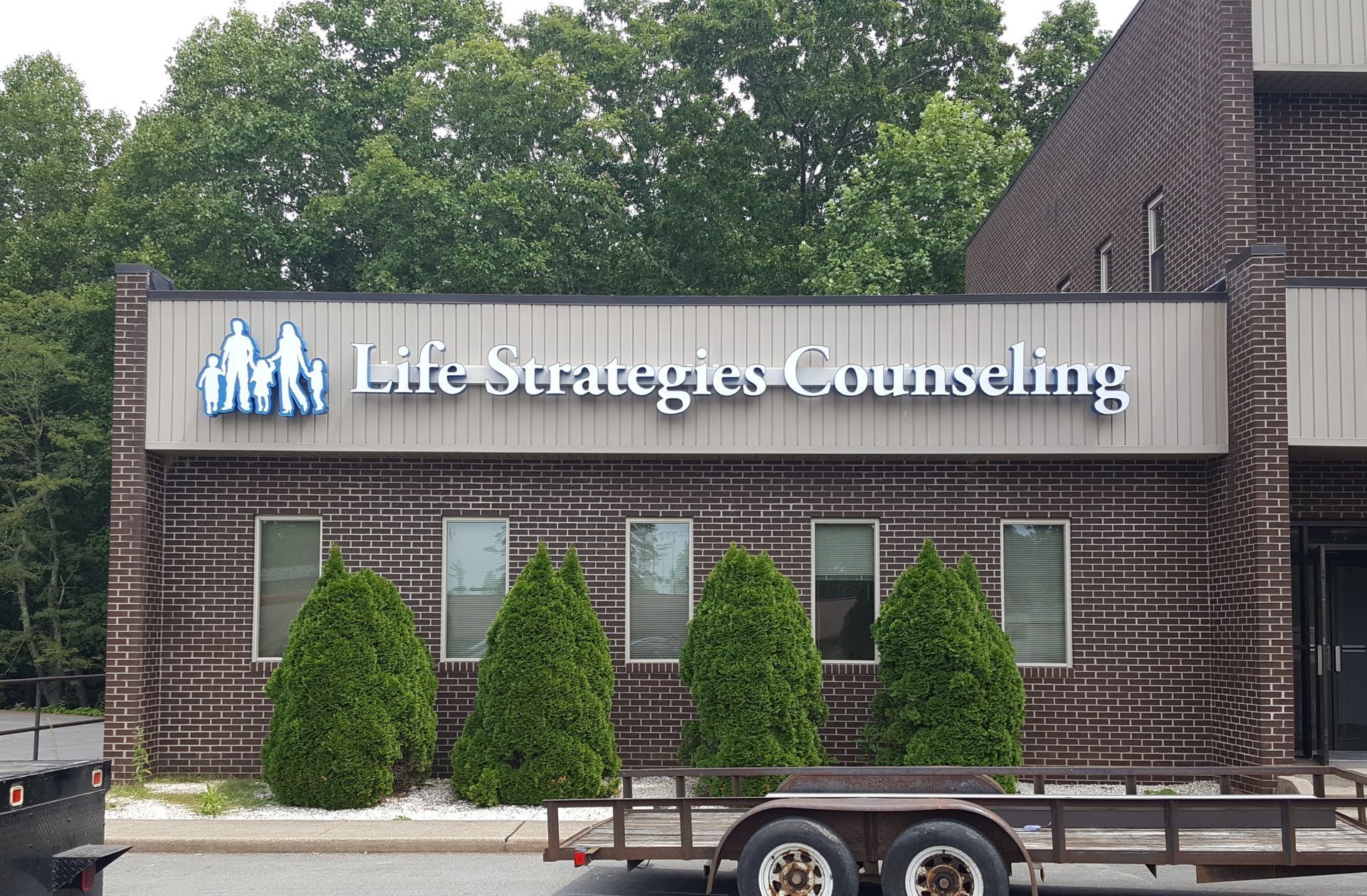 Life Strategies Counseling building sign