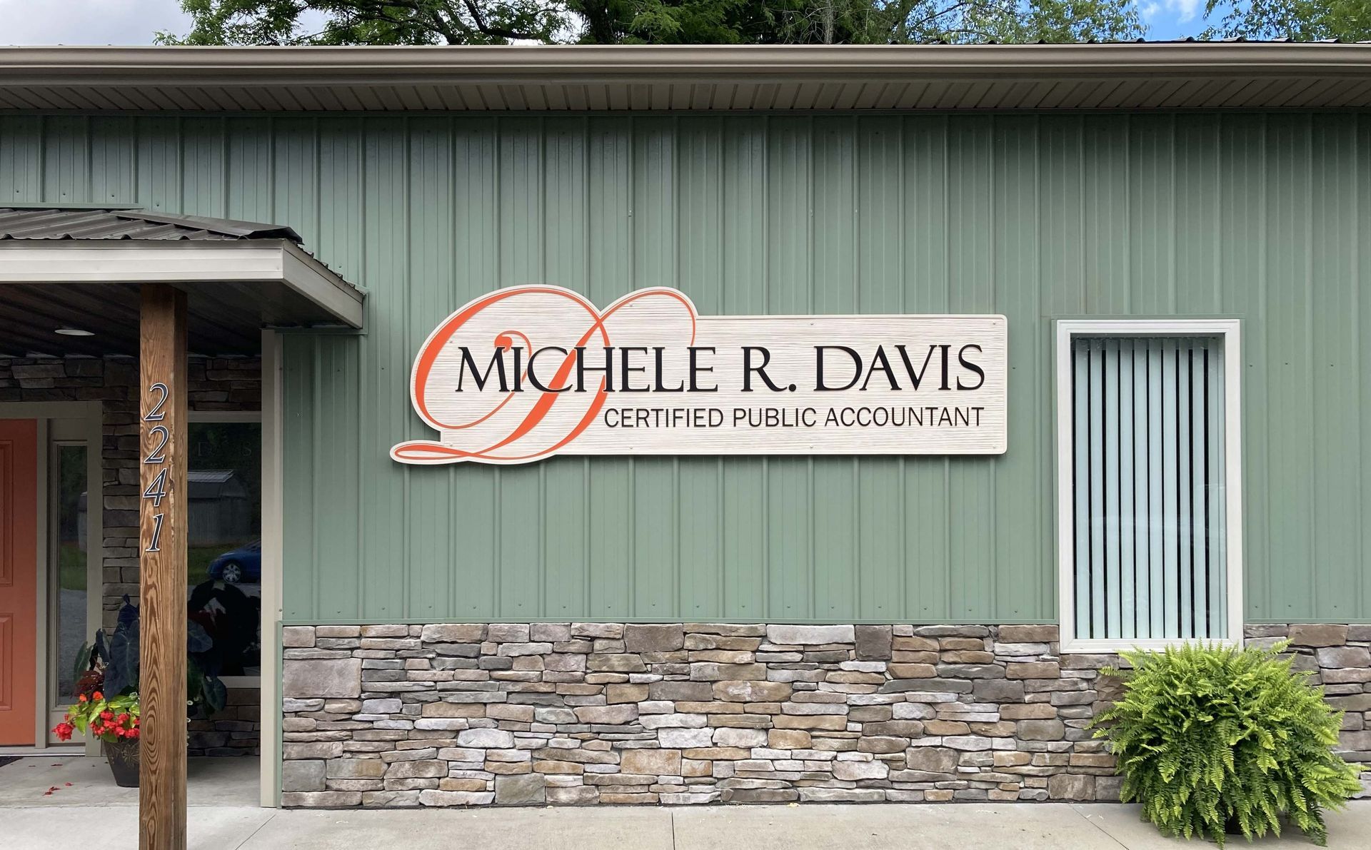 Michele R. Davis Certified Public Accountant signage 