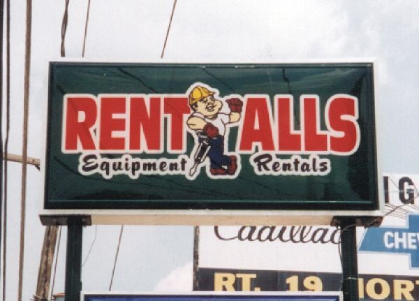 Lighted and Pole Signs