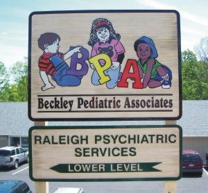 Sandblasted Dimensional Signs