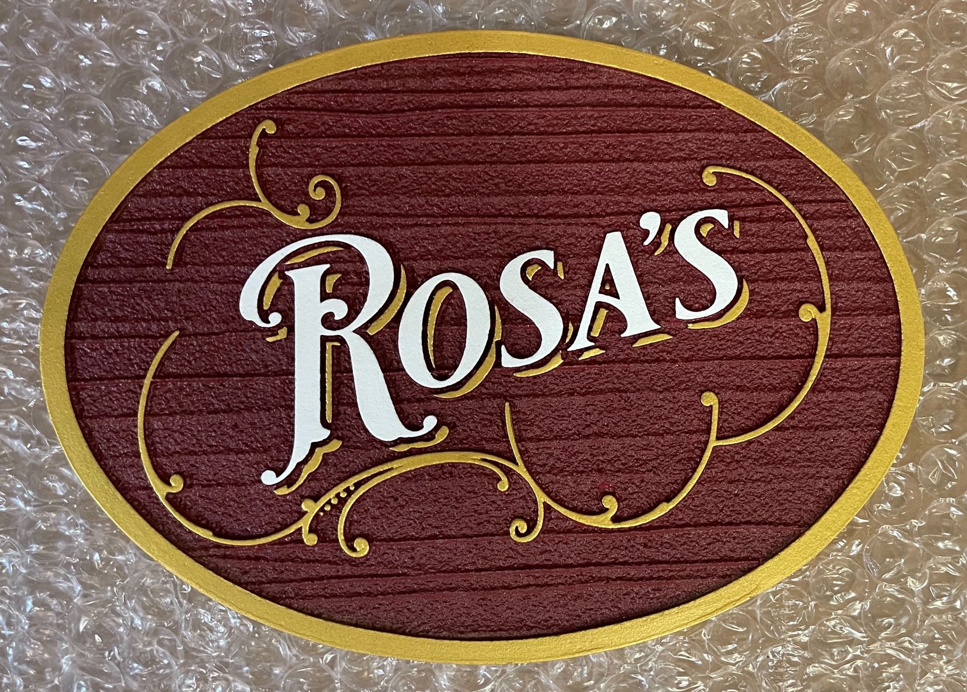 Sandblasted Dimensional Signs