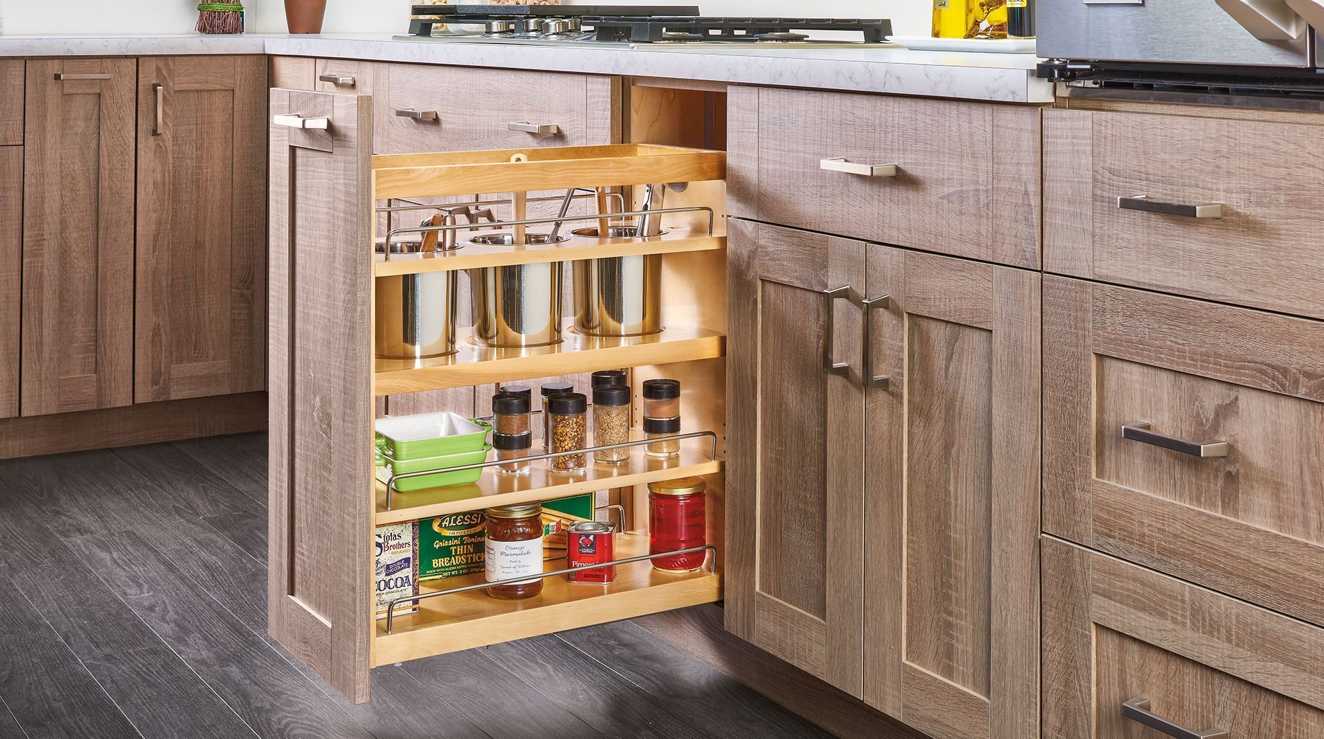 Mount Base Utensil Pullout