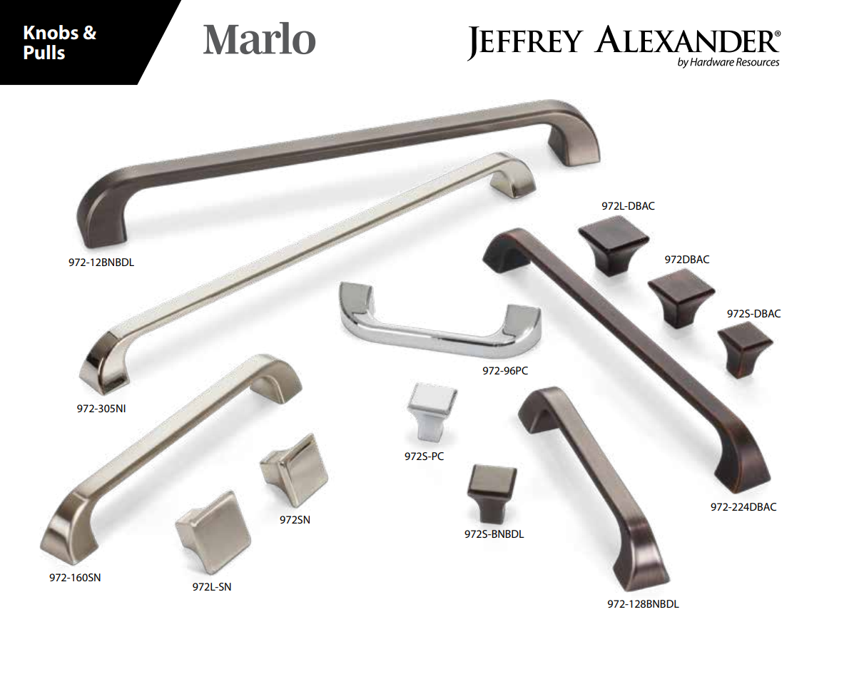 Cabinet pulls and knobs