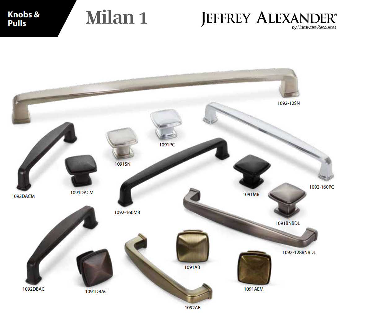 Cabinet pulls and knobs