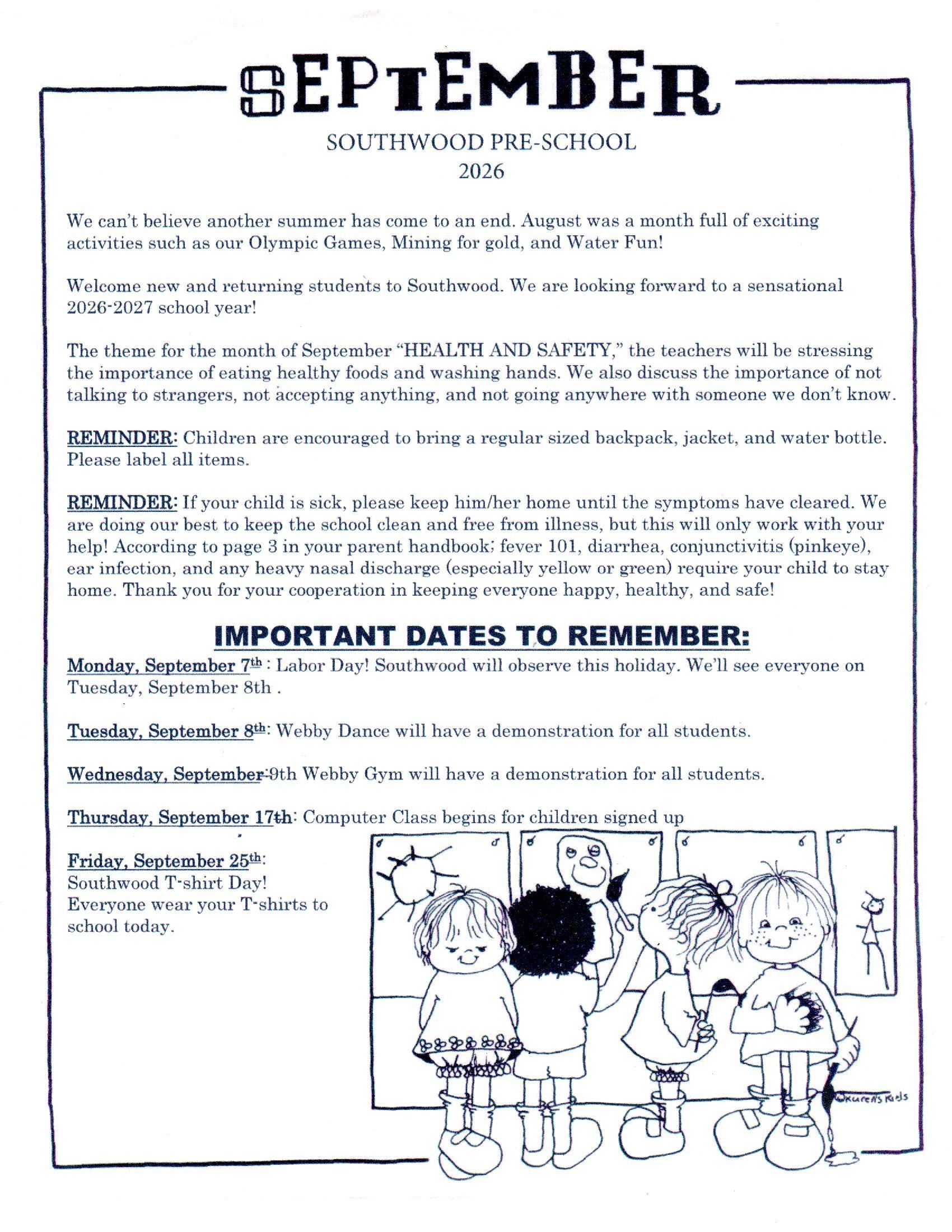October newsletter