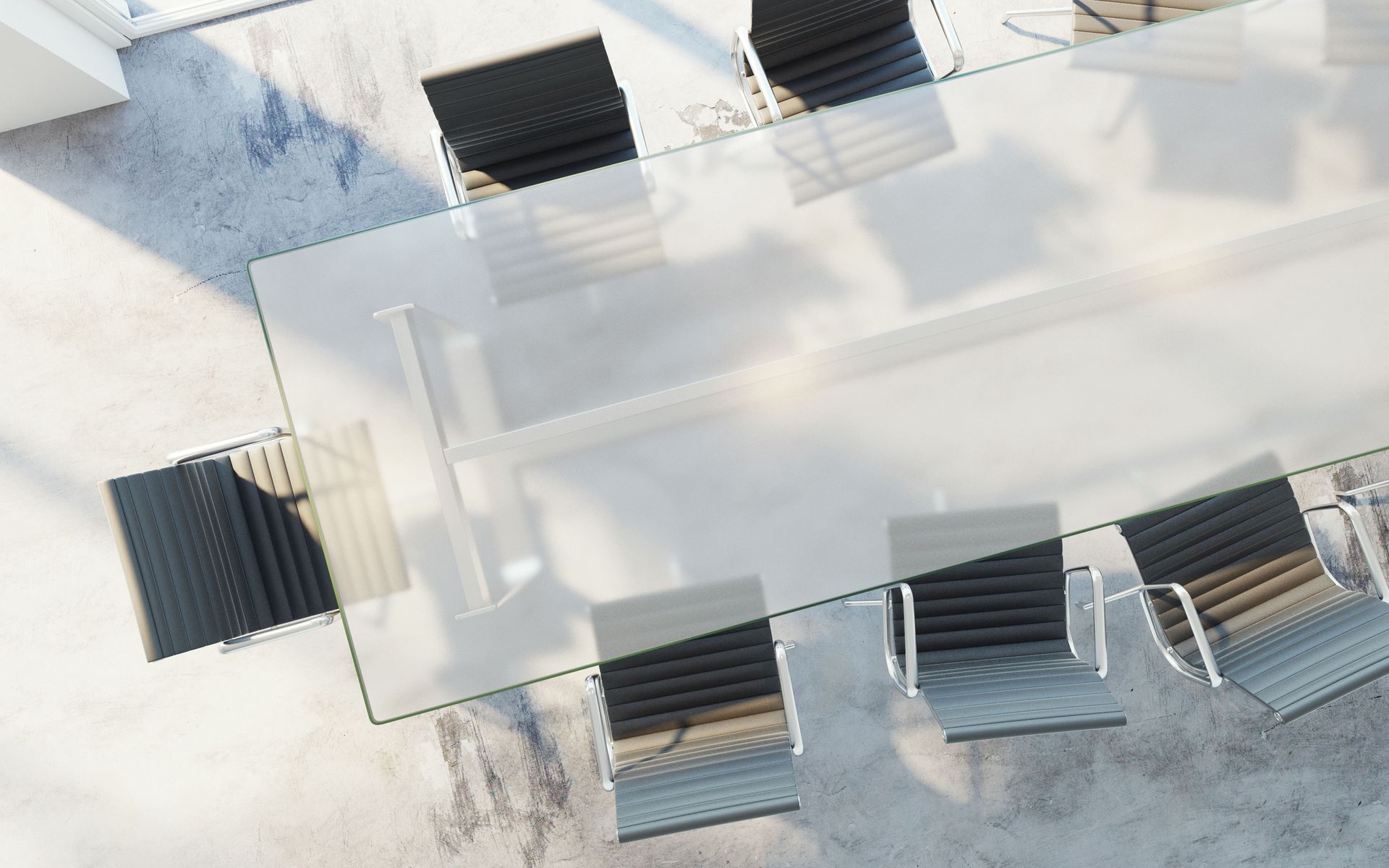 Custom glass table top