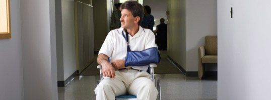 Injured man