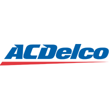 The ACDelco logo in blue text with a red line underneath on a white background.