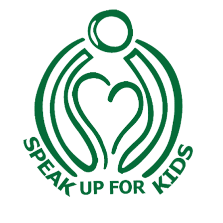 Thank‑you letter from Speak Up for Kids Palm Beach County with photo of two foster youth