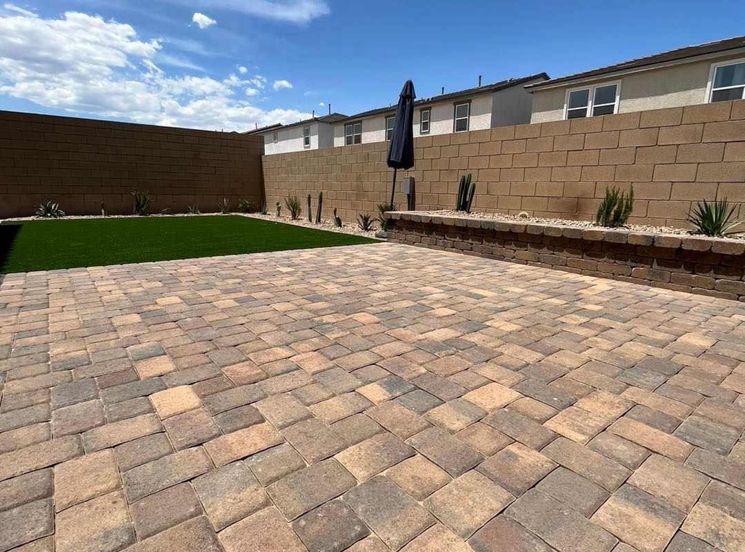 Paved patio