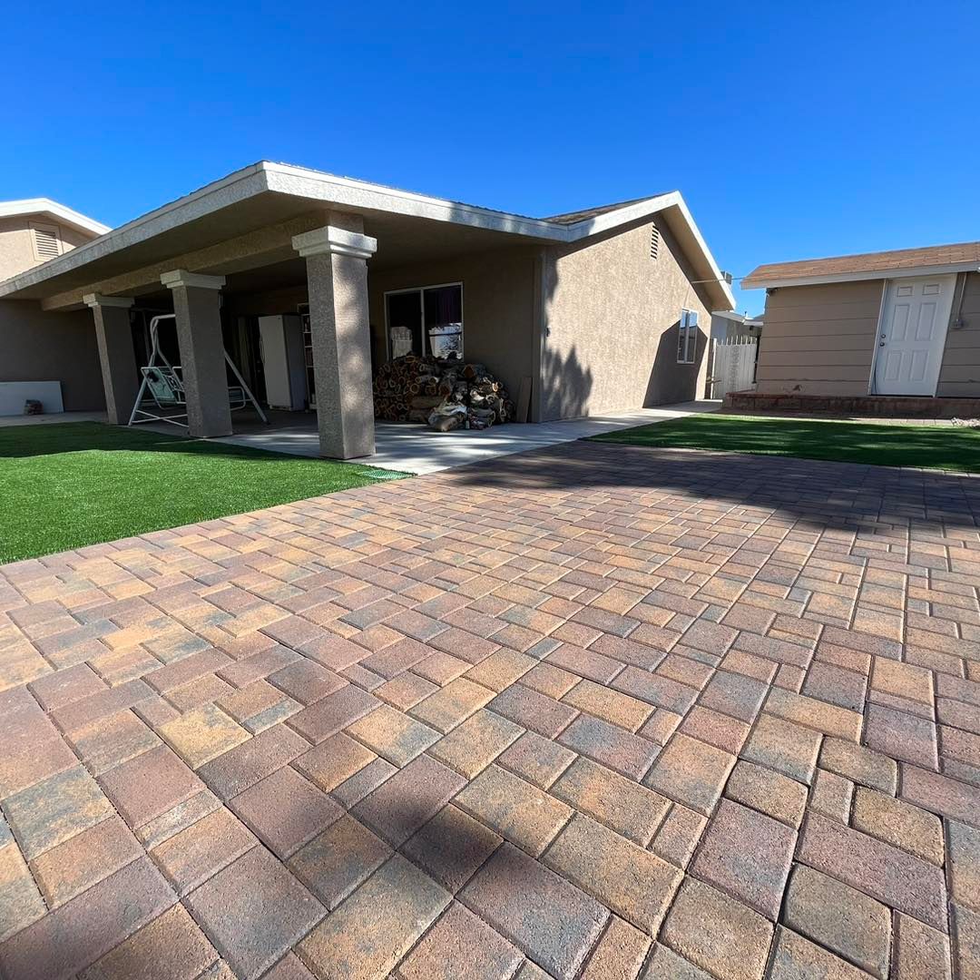 Paved patio