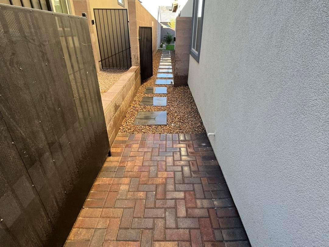 Paved walkway