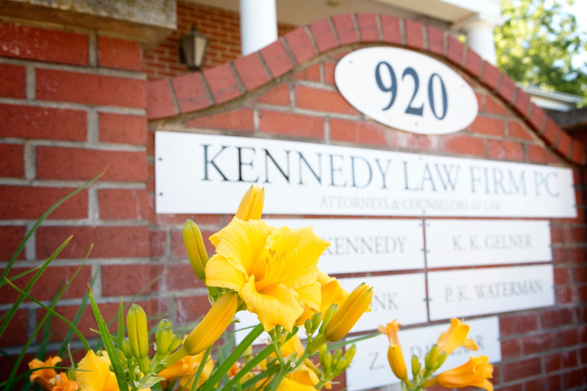 Kennedy Law Firm PC sign