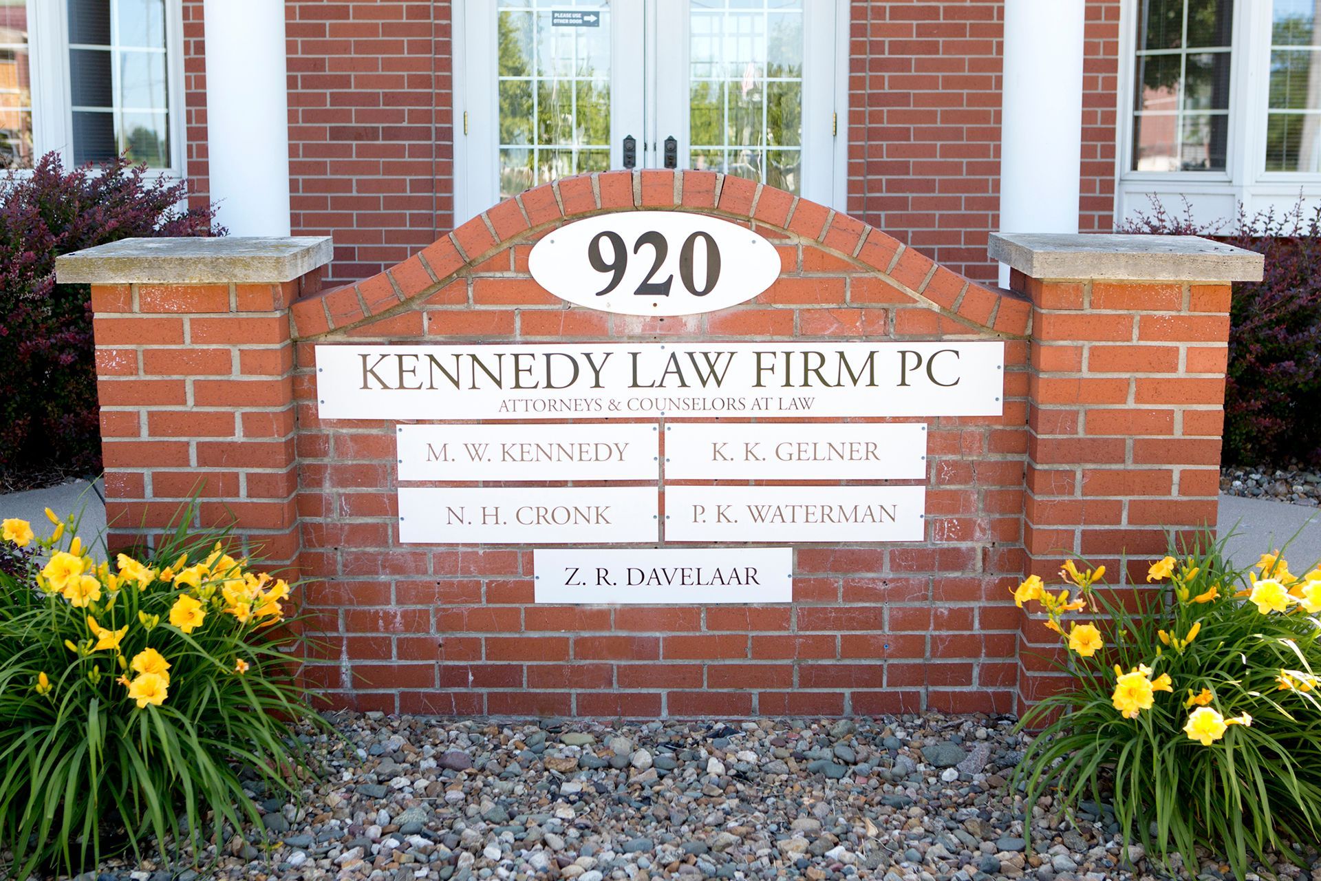 Kennedy Law Firm PC sign