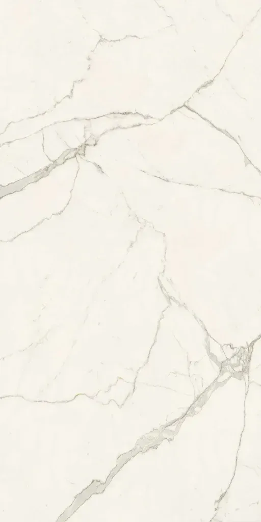 White marble surface with soft gray veining
