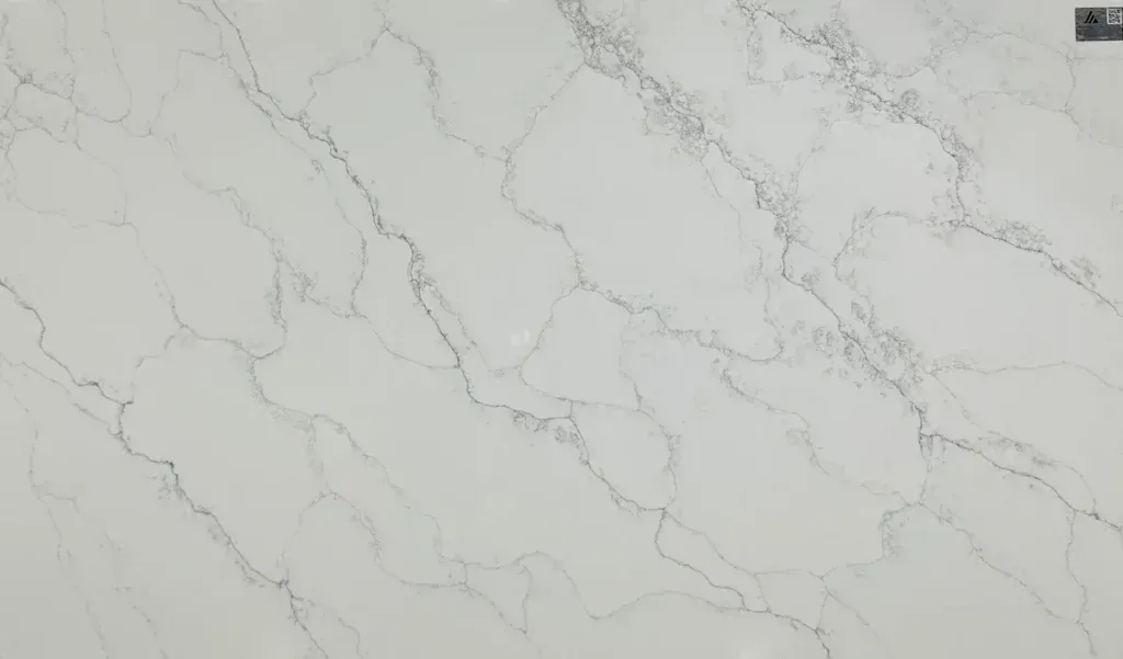 Light gray marble-patterned surface with thin white veining