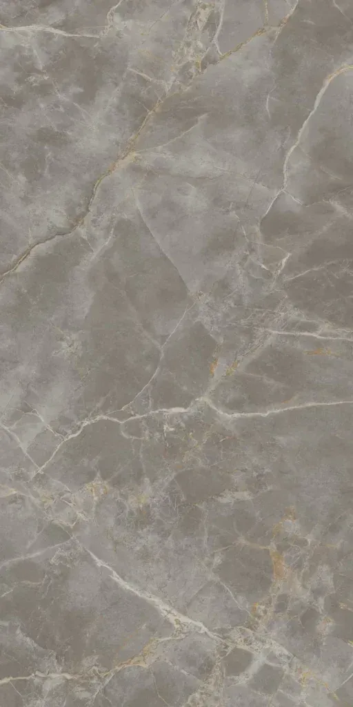 Gray marble-like stone surface with subtle white veins and cracks
