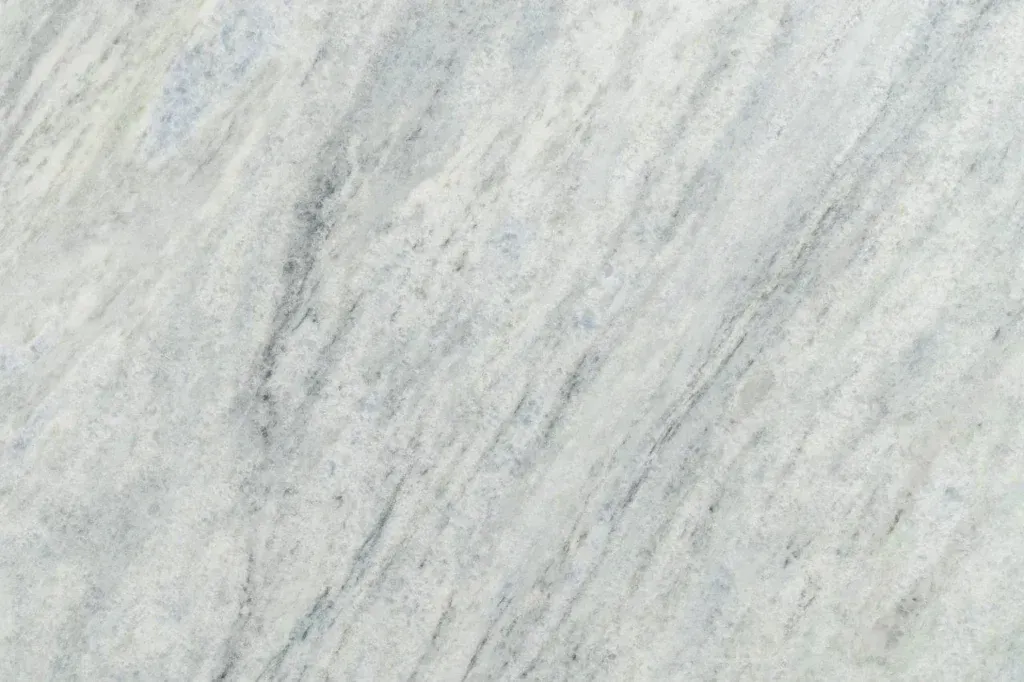 Light gray marble surface with subtle diagonal veining