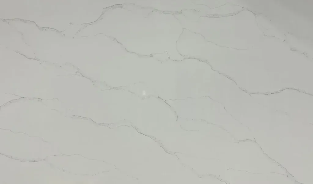 Light gray marble surface with subtle white veining