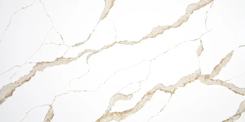White marble texture with gold veining on a light background