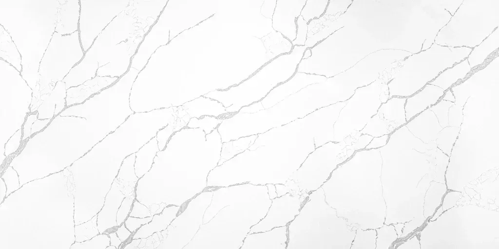 White marble surface with light gray veining pattern