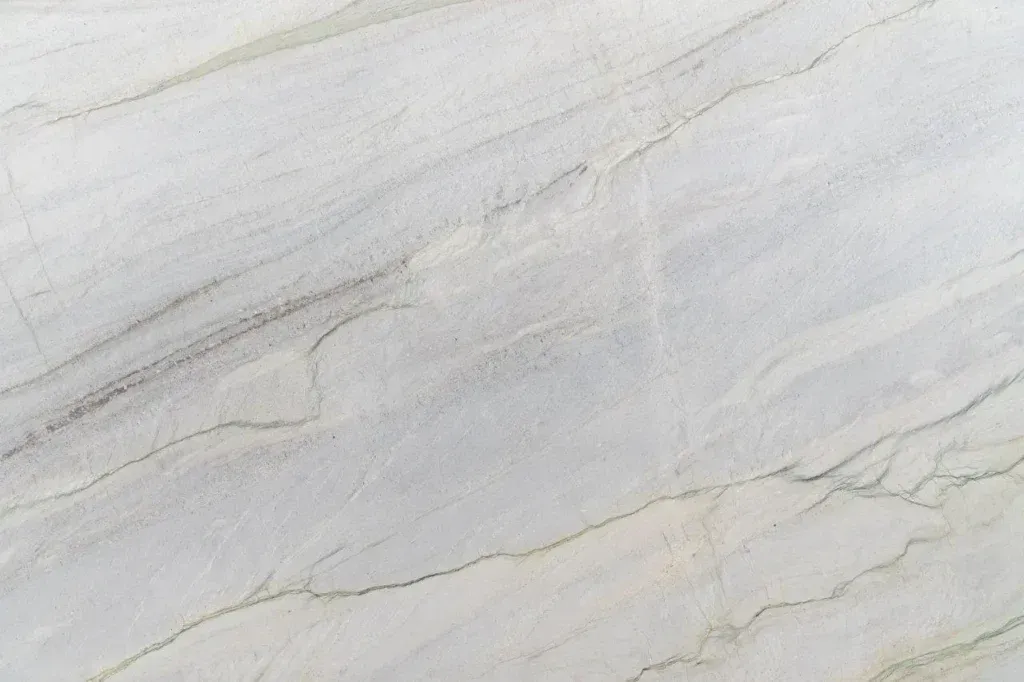 Light gray marble surface with subtle beige veining