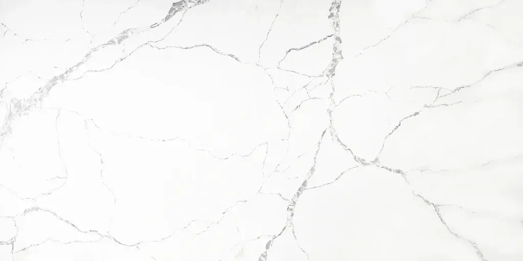 White marble surface with subtle gray veining