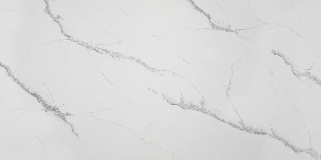 White marble surface with subtle gray veining