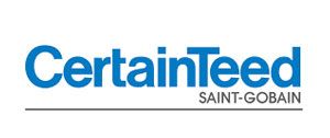 The CertainTeed logo in blue text with