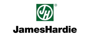James Hardie logo: Green square with