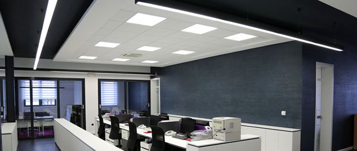 Commercial building lighting