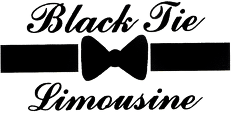 Black tie limousine logo
