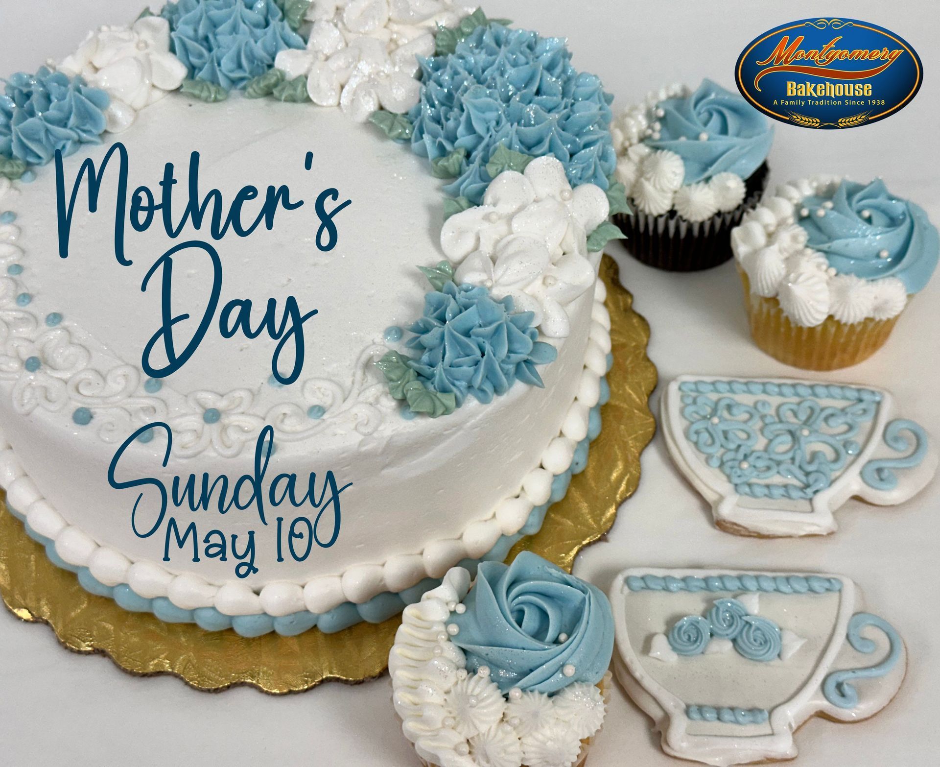 Easter treats in a basket and bagged cookies.